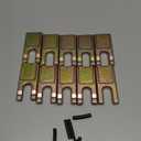 10 Sets Spiral Drill Teeth 35 Size with Rubber Strips, for Digging Crumbly Rock, Soil, Bricks and More