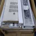 Rolanstar Bed Frame Twin Size with Charging Station and LED Lights, Upholstered Storage Headboard with Drawers, Heavy Duty Metal Slats, No Box Spring Needed, Noise Free, Easy Assembly, White