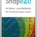 SnapeZo Poster Frame 32x50, Silver, 1.25 Inch Aluminum Profile, Front-Loading Snap Frame, Wall Mounting, Professional Series