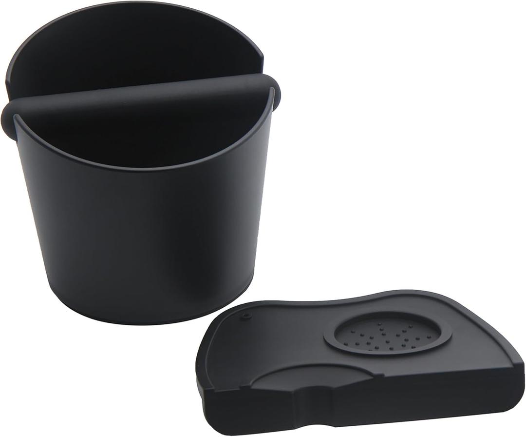 6.3 inch Large Espresso Knock Box Silicone coffee Tamper Mat Espresso Machine Accessories Set of 2 with Removable Knock Bar and Anti-Slip Base for Home Office Barista Tools for Bar Shop 6.3 inch Large Espresso Knock Box Silicone coffee Tamper Mat Espresso Machine Accessories Set of 2 with Removable Knock Bar and Anti-Slip Base for Home Office Barista Tools for Bar Shop