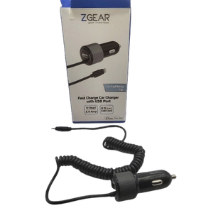 ZGear 17 W USB-C Adaptive Fast Charge Car Charger - Black