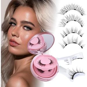 Visit the Store, JIMIRE
JIMIRE
Visit the Store
4.4
4.4 out of 5 stars
(27,534)
Cat Eye Magnetic Eyelashes Natural Look Wispy Magentic Lashes Reusable Magnetic Eyelashes with Applicator No Glue Needed Press on Magnetic Lashes by JIMIRE Quick to Wear b