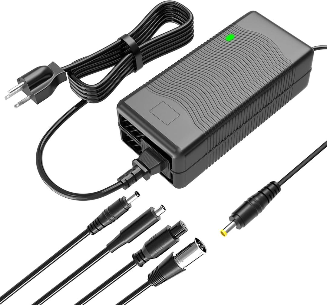 54.6V 2A Charger for 48V Lithium Battery Compatible with Battery Charger,Equipped with 4 Output Heads