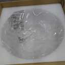 Esther life Semi Flush Mount Ceiling Light, Scalloped Frosted Glass Close to Ceiling Light Fixtures with 2 Lights, Gold Vintage Light fixtures for Bedroom Living Room Entryway Hallway, Milk White