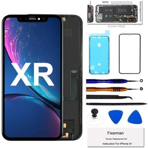 for iPhone XR Screen Replacement 6.1 inch, LCD Display Touch Screen Digitizer Assembly with Repair Tools, Compatible with Model A1984, A2105, A2106, A2108