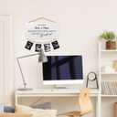 2 x New Baby Grandma Grandpa Gifts Picture Frame Photo Holder for Wall, Pregnancy Announcement Gifts for First Grandparents from Grandkids Granddaughter, Ultrasound Decorative Hanging Photo Display (Noni & Papa)