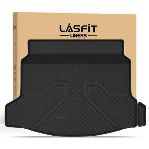 LASFIT Trunk Mat for Honda Civic Hatchback 2022-2026 & Civic Hatchback Hybrid 2025-2026, All Weather TPE Custom Fit Trunk Liner Cargo Mat Cargo Liner with Subwoofer, Black