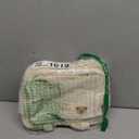 Small Diaper Bag Tote, Crossbody Diaper Bag Mini Purse with 7 Pockets, Travel Baby Bag for Boys & Girls, 2 Bottle Pocket, Off White (Yellow)