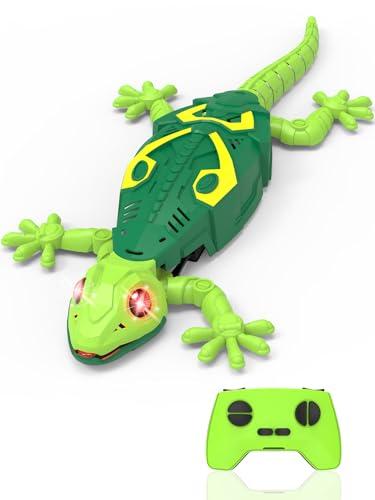 Wall Climbing Lizard,Wall Crawler Robot Gecko Remote Control,Floor Ceiling Crawling Electric Lizard Rc Car Toy,Cool Kids Toys,Easter Birthday Gifts for 3 4 5 6 7 8 9 10+ Year Old Boys Girls Teens