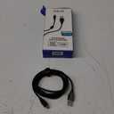 6 Foot Braided Nylon Micro Black Chrome USB Charge/Sync Cable