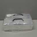 2 PCS Clear Acrylic Paint Storage Box with Handle, Portable Craft Paint Storage Organizer, Plastic Craft Art Supply Box, 30 Bottle Capacity Clear Organizer for 2 fl. oz Apple Barrel Paints