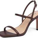 Modatope Womens Sandals Open Toe Strappy Sandals Ankle Strap High Heel Sandals for Women 7.5