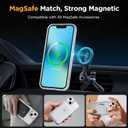 Miracase Magnetic for iPhone 13 Case 6.1 inch (Compatible with MagSafe)with 2X Screen Protectors Military-Grade Protection, Anti-Fingerprint Translucent Matte Phone Case Cover, Frost Clear