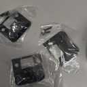 QCAA Solid Brass Extended Lip Strike, 2''X2-1/4", Matte Black, 4 Pack, Made in Taiwan