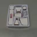 5-in-1 Bikini Trimmer for Women: IPX7 Waterproof Electric Razor Shaver for Silk Skin, Easy Cleaning, 5 Head, Rechargeable Body Hair Removal, LED Display, Ceramic Blade, Gifts for Her