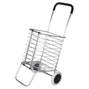 Camping Car Shopping Trolley Aluminum Alloy Climbing Stairs Carts Collapsible Hand Trailer with Wheels Camp Trolleies Utility Cart Multifunctional(2 Wheels)