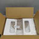 AmazerBath 7 Inches Bamboo Toilet Stool Squat for Adults, Foldable Poop Stool for Bathroom, 0.79" Thickness Potty Step Stool with NonSlip Strip, No Assembly Required, SpaceSaving, White