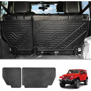 REFORM DESIGN Rear Seat Back Cover Backrest Protectors Compatible with 2011-2018 Jeep Wrangler JK JKU 4 Door Accessories (Not Fit in 2 Door & JL)