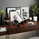 AIM & GGKK Vinyl Record Holder,Record Storage Rack Display Organizer for Albums,Books,Files,Magazines,Easy Assembly