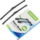 Windshield Wipers Type-M 28"+24" All-Season Blades, with Multifunctional Adapters(Pack of 2)