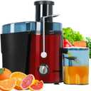 Panana Juicer Centrifugal Juicer Machine, Juicer with 1000W Motor, Dual Speed Juice Maker for Fruit, Vegetables, Exlarge 3" Feed Chute, BPA-Free (Classic Red)