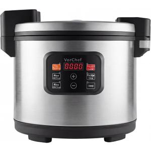 Commercial Rice Cooker & Warmer, Extra Large Rice Cooker, Professional Industrial Grain Cooker with Large Capacity, Easy One-Touch Operation, for Restaurant, Canteen and Hotel