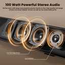 BESTISAN 100 Watt 40 Inch TV Sound Bar, Home Theater System Wired and Wireless Soundbar Speaker(Bluetooth 5.0, 105dB, Dsp Audio, Bass Adjustable, Wall Mountable)