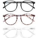 IBOANN Iconic Blue Light Glasses for Woman - Computer Glasses 99% Blue Light Blocking - Anti Eyestrain & UV Glare Protection