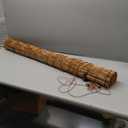 Window Blinds, Reed Roller Shades for Porches and Windows, Easy to Install with Lifting Devices, Stylish and Durable Window Shades for a Retro Interior Design (48"W x 72"H, Coffee)