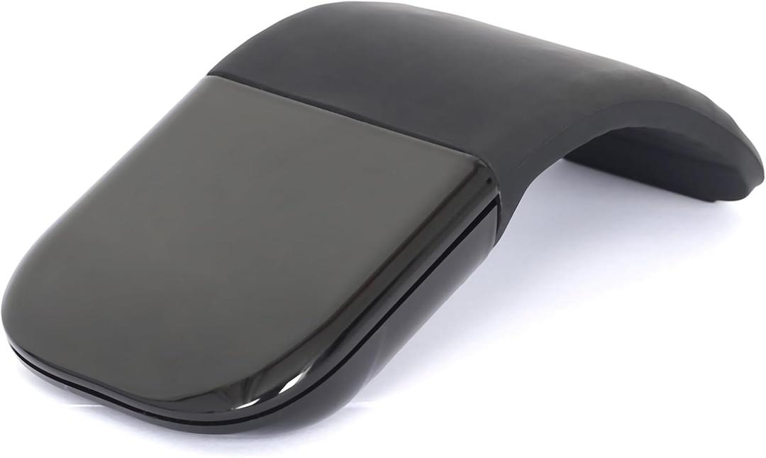 Bluetooth Arc Touch Mouse, Portable Slim Folding Travel Mouse whitout USB Dongle, Foldable Mice for Laptop, Tablet - Black