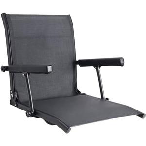 【2 Pack】Mesh Fishing Boat Seat, Breathable & Quick-Drying, Built-in Armrests and Premium Lumbar Support. 90° Foldable Boat Chair, 350 LBS Capacity, Only 4.6 LBS (2, No Logo)
