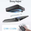 CUKTECH Magnetic Power Bank, 10000mAh Portable Charger, 20W Fast Charging & 7.5W Wireless, Built-in USB-C Cable, Battery Pack for iPhone 15/16/17 Series, Samsung, for Travel, Work & Daily Use