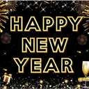 Happy New Year Banner for 2026 Party Decoration, Blackgold New Year Eve Banner Photo Backdrop Party Supplies (HAPPY NEW YEAR)