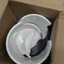 Nucookery Utensil Holder, Extra Large Ceramic Utensil Crock for Kitchen Counter, Stable Spatula & Flatware Organizer, Farmhouse Embossed Kitchen Decor, Set of 2 (Checkered)