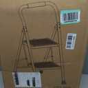 HBTower 2 Step Ladder,2 Step Stool for Adults Folding Step Stool with Cushioned Handle with Wide Anti-Slip Pedal Ergonomic Design