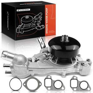 A-Premium Engine Water Pump (W/Thermostat & Gasket #12569519, 19195104) Compatible with Chevy, GMC, Cadillac, Hummer & Isuzu Models, Silverado, Suburban, Trailblazer, Yukon & More - 4.8L 5.3L 6.0L