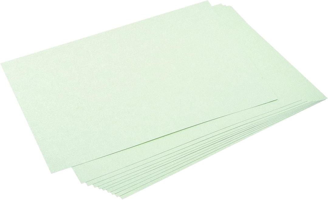 MECCANIXITY Shimmer Cardstock Paper 25 Sheets, Pearlescent Card Stock 8x11.5 Inch 92 Lb/250gsm, Craft, Scrapbook, Cover, Gift Wrapping, Wedding Invitation, Birthday Card, Light Green