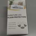 32 Pcs Silicone Chair Leg Floor Protectors for Hardwood Floors, Brown Felt Bottom Chair Leg Covers, Free Moving Table Leg Covers, Stool Leg Protectors CapsLarge fit : 1.3'' - 2''