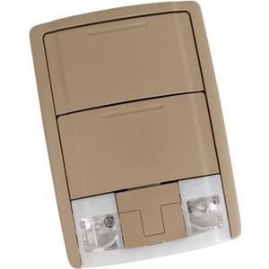 Overhead Console Dome Map Light Lamp,for 2011-2016 Ford Super Duty F250 F350 F450 F550 Crew Cab Truck Interior Cab Lights w/o Sunroof and Stationary Rear Window (Tan/Adobe)