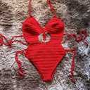 Red Swimsuit and Bathing , Swimwear for Women Size XL, Red