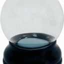 Clear DIY Empty Snow Globe kit Glass Water Globe Jar with Resin Base (45MM)