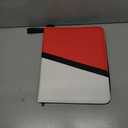 Trading Card Binder 9 Pocket with 50 Removable Sleeves, 900 Pockets Card Collection Binder for TCG Cards Collector, Red & White