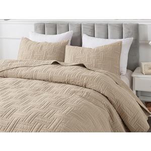 R.Share Quilt Set with Pillow Sham Ivory Twin