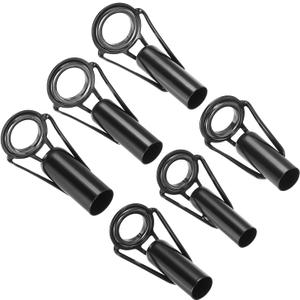 PATIKIL Fishing Rod Tip Repair Kit Stainless Steel Pole Ring Guide Replacement for Saltwater Freshwater Fishing (6-10mm, Black)