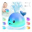 Gigilli Bath Toys for Kids Ages 1-3, Baby Bath Toys 6-12-18 Months, Pool Water Toys for Toddlers, Babies 1 2 3 Year Boy Girl Gifts, Light Up Whale Bath Toy Sprinkler, 1st Birthday Bathtub Fountain Toy