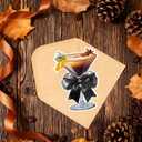 4 x Espresso Martini Glass Shaped Invitations Card Funny Coffee Cocktail Card for Women Girl Best Friend Wife Sister Daughter a Tini Bit Older Birthday Gift Party Supplies Decorations