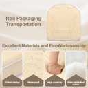 Pickmesh 6 Pcs Outdoor Patio Chair Cushions 19" x 19" Waterproof Seat Cushion with Tie and Handle Square Round Corner Chair Seat Pad TPU Cover for Outdoor Furniture Patio Dining Indoor (Beige)