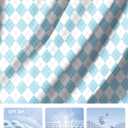 Women's Golf Shirts Lightweight UPF 50+ Long Sleeve Shirts UV Protection Quick Dry Cool Polo Shirts for Women Work Outdoor (Blue Plaid)