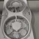 shinic 9" Twin Window Fan Low-Noise Reversible Airflow, 23.5"-37", ETL, Large
