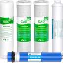 1-5 Stage 50 GPD RO Water Filter Set Replacement Fit for APEC Reverse Osmosis System (1/4" Output)